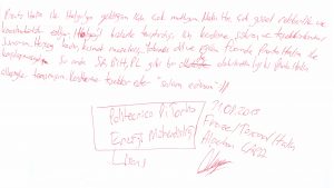 Politecnico Di Torino'da Enerji Mühendisliği Lisansı okuyan Alperhan ÇAPA'nın mektubu